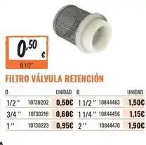 Obramat Filtro valvula retencion oferta