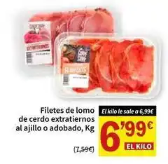 SPAR Filetes de lomo de cerdo extratiernos al ajillo o adobado oferta