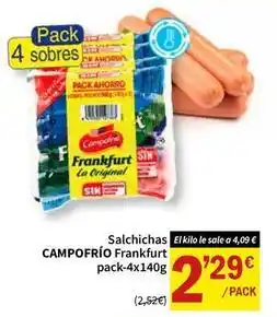 SPAR Campofrío - salchichas frankfurt oferta