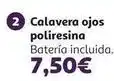 Alcampo Calavera ojos poliresina oferta