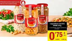 SPAR Spar - legumbres cocidas oferta