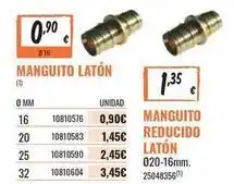 Obramat Manguito latón oferta