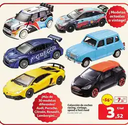 Alcampo Renault - coleccion de coches racing vintage speed o fast food oferta