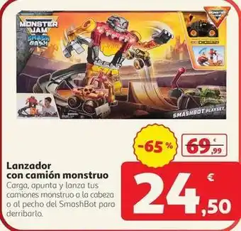 Monster - lanzador con camion monstruo