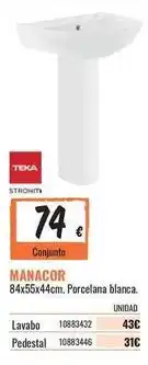 Obramat Teka - porcelana blanca oferta