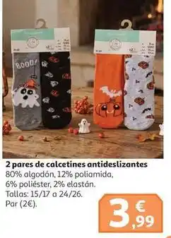 Alcampo 2 pares de calcetines antideslizantes oferta