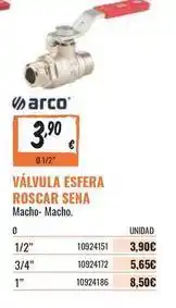 Obramat Arcos - valvula esfera roscar sena oferta
