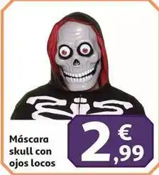 Alcampo Máscara skull con ojos locos oferta