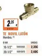 Obramat Te movil latón oferta