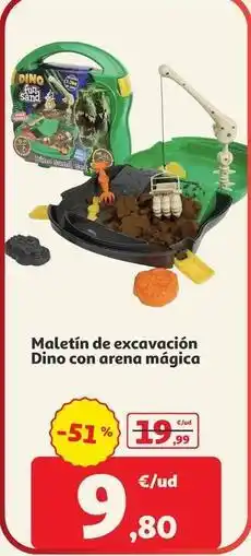 Alcampo 51 - maletin de excavación dino con arena magica oferta