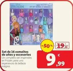 Alcampo Frozen - set de 16 esmaltes de unas y accesorios oferta
