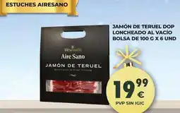CashDiplo Aire - jamon de teruel dop loncheado al vacio oferta