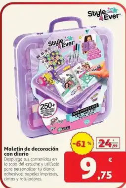 Alcampo Style - maletin de decoracion con diario oferta