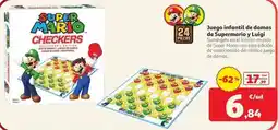 Alcampo Super mario - juego infantil de damas de supermaria y luria oferta