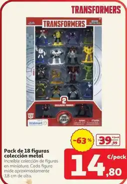 Alcampo Pack de 18 figuras coleccion metal oferta