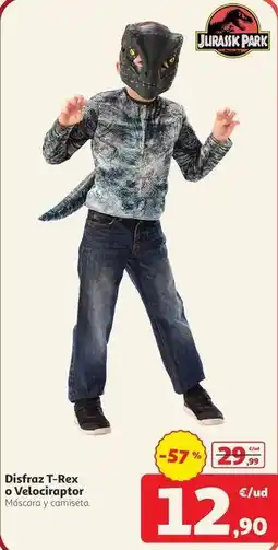 Alcampo Disfraz t-rex o velocipator oferta