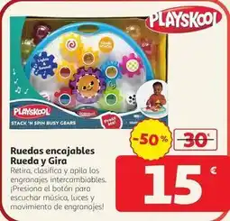Alcampo Playskool - ruedas encajables ruedas y gira oferta