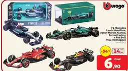 Alcampo Burago - el mercedas leve hamilton, aston martin alonso, ferrari la ball max vestidopean oferta