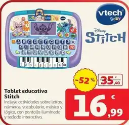Alcampo Vtech - tablet educativa stitch oferta