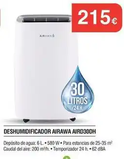 Milar Aire - deshumidificador airawa aird30dh oferta