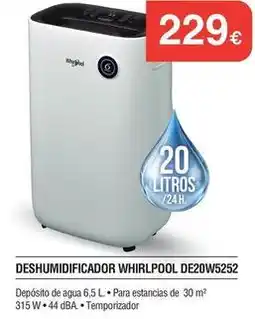 Milar Whirlpool - deshumidificador de20w5252 oferta