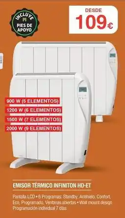 Milar Infiniton - emisor térmico hd-et oferta