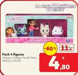 Alcampo Gabby's dollhouse - pack 4 figuras oferta