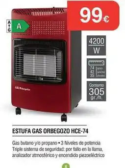 Milar Orbegozo - estufa gas oferta