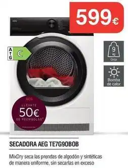 Milar Aeg - secadora t67g90b0b oferta