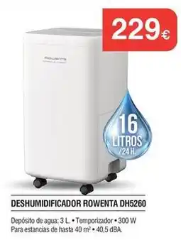 Milar Rowenta - deshumidificador dh5260 oferta