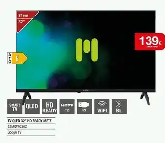 Metz - tv qled 32 hd