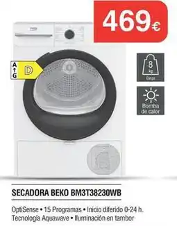 Milar Beko - secadora bm3t38230wb oferta
