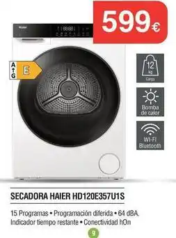 Milar Haier - secadora hd120e357uis oferta