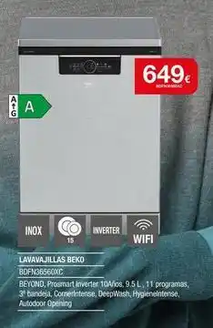 Milar Beko - lavavajillas oferta