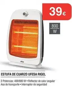 Milar Ufesa - estufa de cuarzo oferta