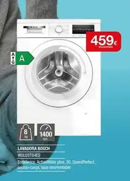 Milar Bosch - lavadora wuu28t6ales oferta