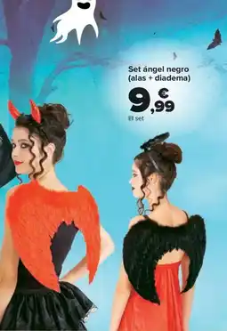 Carrefour Set ángel negro oferta