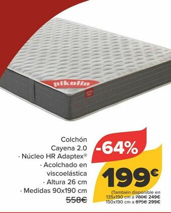 Carrefour Colchón cayena 2.0 oferta