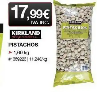 Costco Kirkland Pistachos oferta