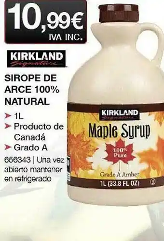 Costco Kirkland Sirope De Arce 100% Natural oferta