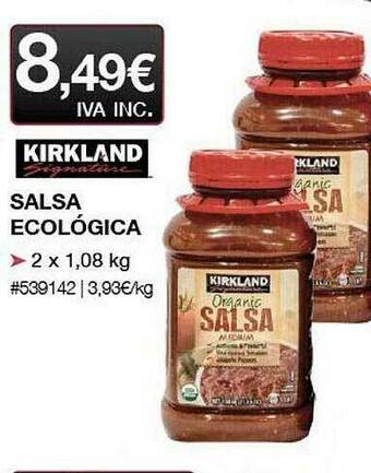 Costco Kirkland Salsa Ecológica oferta