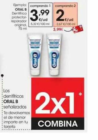 Eroski Oral-b Dentifrico Protector-reparador Original oferta