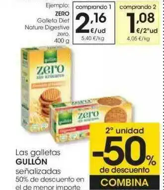 Eroski 2a Unidad -50% De Descuento Zero Galleta Diet Nature Digestive Zero oferta