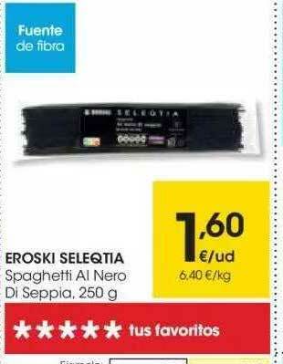 Eroski Eroski Seleqtia Spaghetti Al Nero Di Seppia oferta