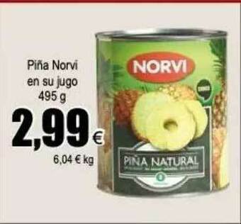 FROIZ Piña Norvi En Su Jugo oferta