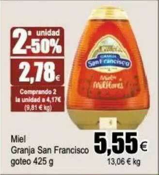 FROIZ Miel Granja San Francisco Goteo oferta