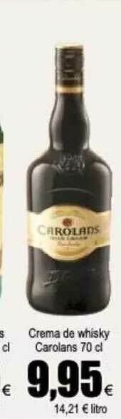 FROIZ Crema De Whisky Carolans oferta