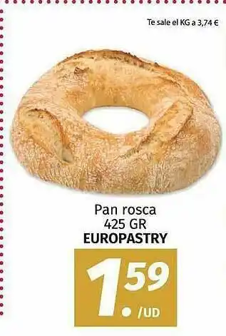 Maskom Supermercados Pan Rosca Europastry oferta