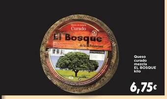 Supermercados Piedra Queso Curado Mezcla El Bosque oferta