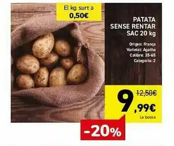 Andorra 2000 Patata Sense Rentar Sac oferta